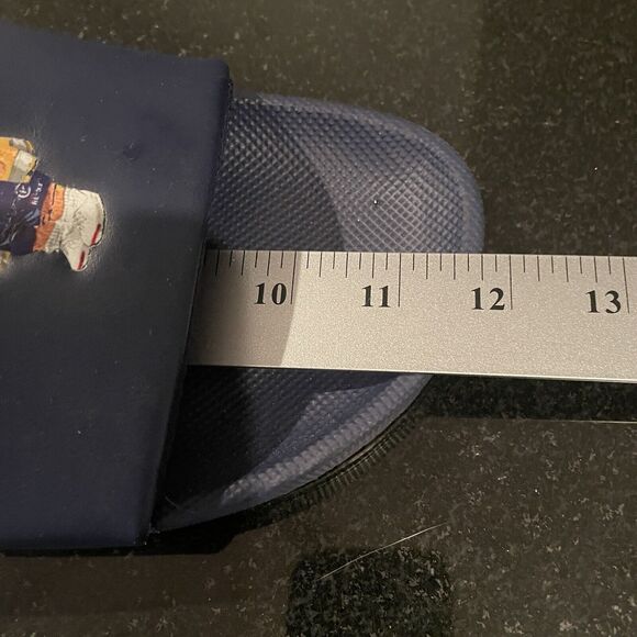 Polo Ralph Lauren Cayson Bear Pool Slide Men\'s Size 11 / 11.5 Navy Blue Sandals main image 5